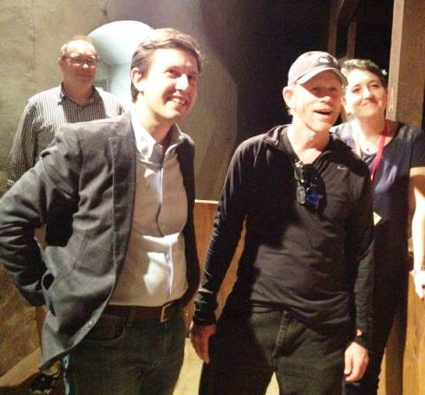 Ron Howard e il sindaco Dario Nardella in Palazzo Vecchio