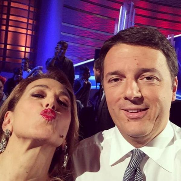 Matteo Renzi e Barbara D'Urso