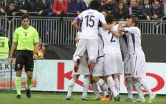 Cagliari-Fiorentina 0-4, l'esultanza dei viola
