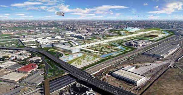 Expo 2015, un rendering dell'area espositiva a Milano