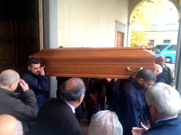 I funerali di Ottavio Matteini stamani a Firenze