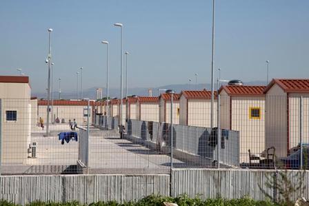 Il campo nomadi de La barbuta a Roma