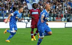 Maccarone esulta dopo un gol