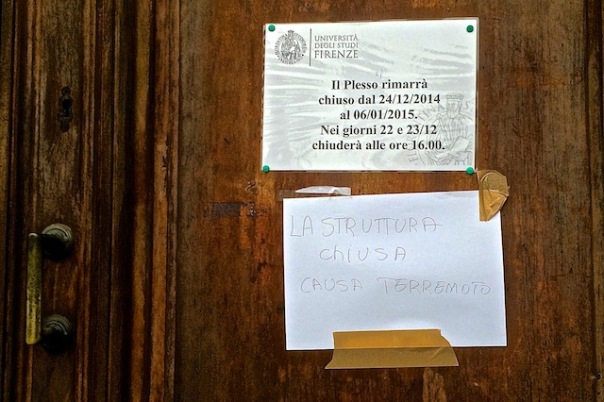 Chiuso per terremoto