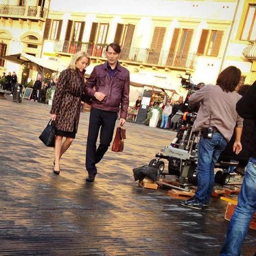 Hannibal, le riprese a Firenze: Mads Mikkelsen e Gillian Anderson