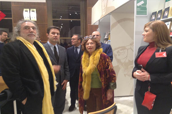 Il Sindaco Nardella assieme alla Signora Inge Feltrinelli