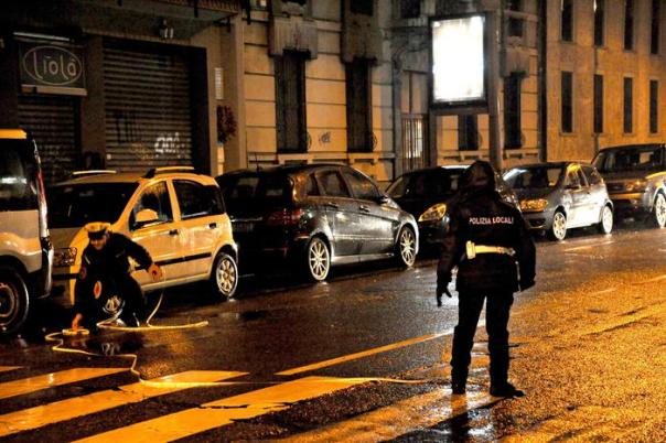 Pisa: i rilievi della Polizia locale 