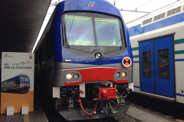 Il Nuovo Treno Vivalto presentato questa mattina alla stazione Santa Maria Novella