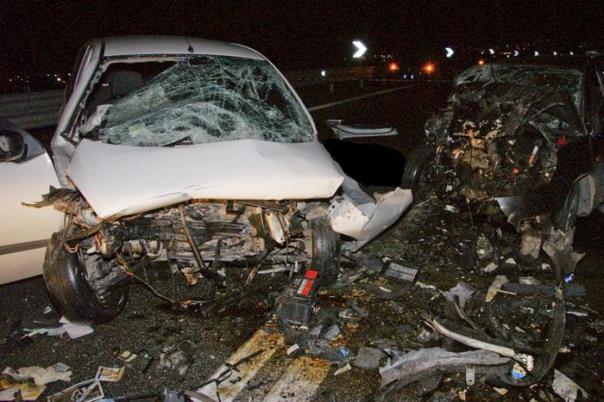 L'auto coinvolta nello scontro