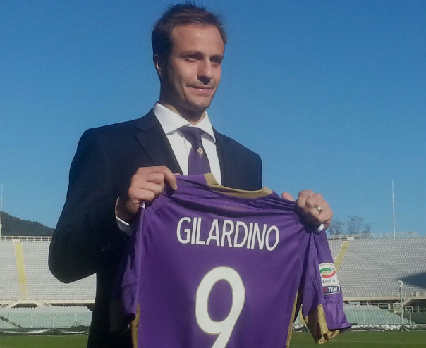 Alberto Gilardino è stato presentato oggi alla Fiorentina