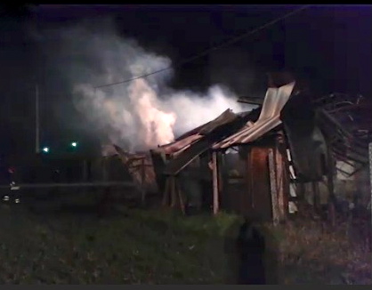 L'incendio alle baracche di Torre del Lago