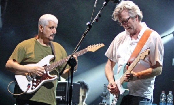 Pino Daniele ed Eric Clapton