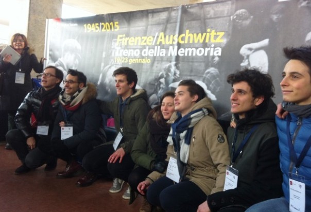 Treno della memoria, in attesa della partenza al binario 16 a Santa Maria Novella