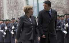 Angela Merkel e Matteo Renzi