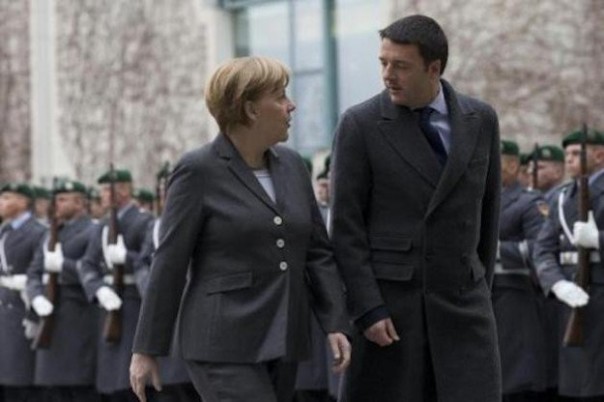 Angela Merkel e Matteo Renzi