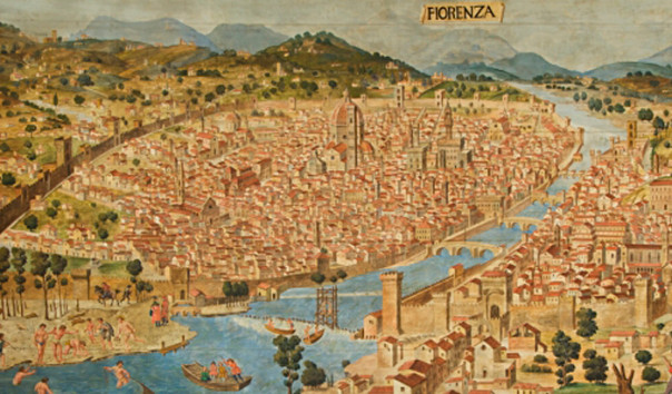 cartina di Firenze antica