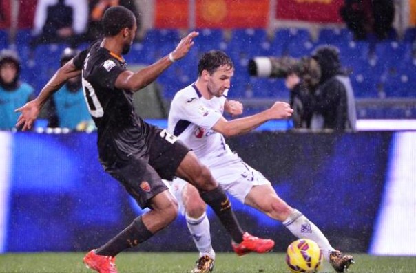 Dopo il successo a Roma (nella foto Badelj), serata di festeggiamenti per la Fiorentina