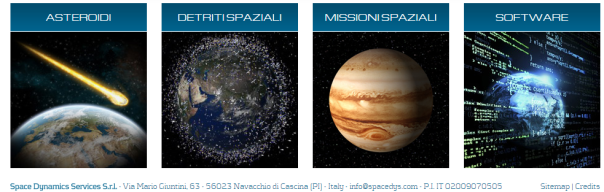 I campi d'azione della Space Dynamics Services di Navacchio