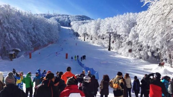 Monte Amiata, innevamento abbondante sulla pista Crocicchio-Dedo