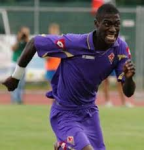 L'attaccante Gondo, autore del secondo gol viola