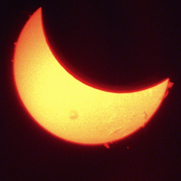 L'eclisse di sole dall'Osservatorio di Arcetri alle 10.33