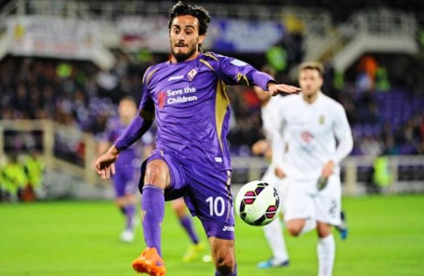 Fiorentina-Verona, Aquilani in azione