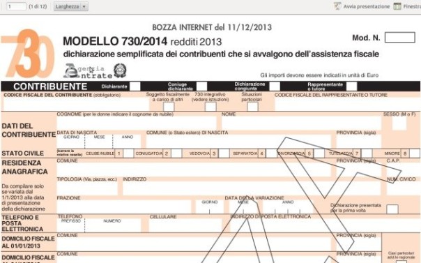 Modello 730/2014