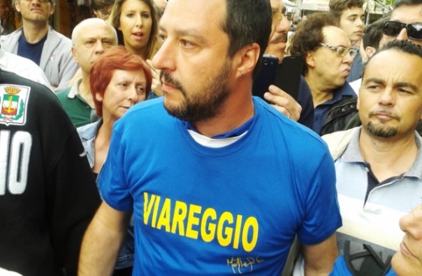 Matteo Salvini, tappa elettorale anche a Viareggio