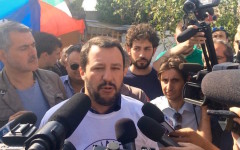 Matteo Salvini a Firenze il 28 maggio 2015