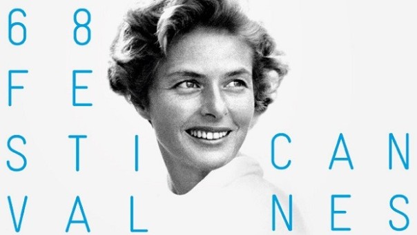 Il manifesto dell'edizione 2015 del Festival di Cannes, dedicato a Ingrid Bergman