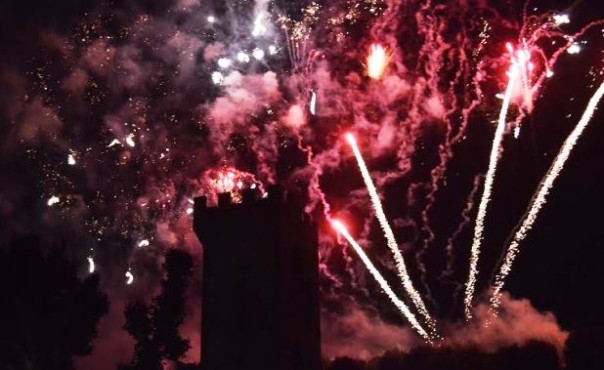 I Fochi di San Giovanni dalla Spiaggia sull'Arno