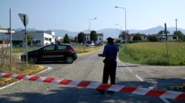 un posto di blocco dei carabinieri