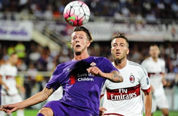 Fiorentina-Milan, Bernardeschi in azione