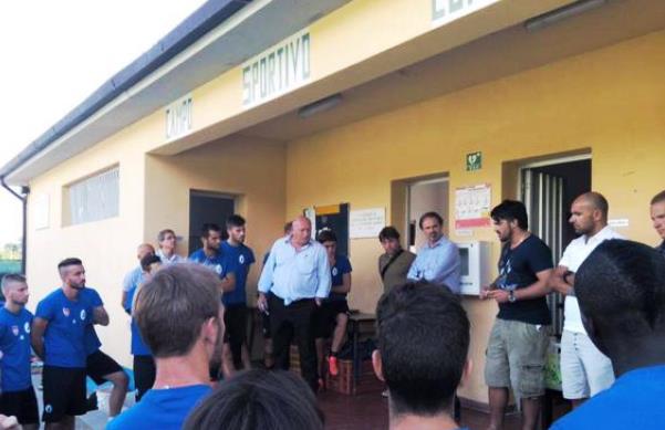 Pisa, sulla destra Rino Gattuso, a sinistra Lucchesi