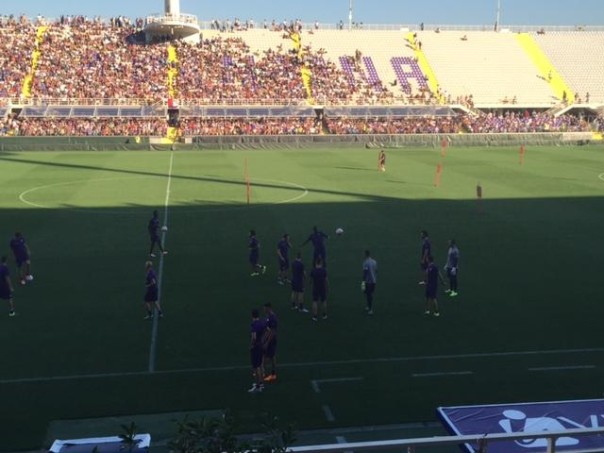 La Maratona quasi piena alla seduta della Fiorentina aperta al pubblico