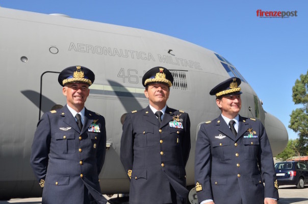 da sinistra i generali Roberto Boi, Maurizio Lodovisi, Achille Cazzaniga