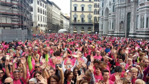 Corri la vita 2015, i partecipanti in piazza del Duomo
