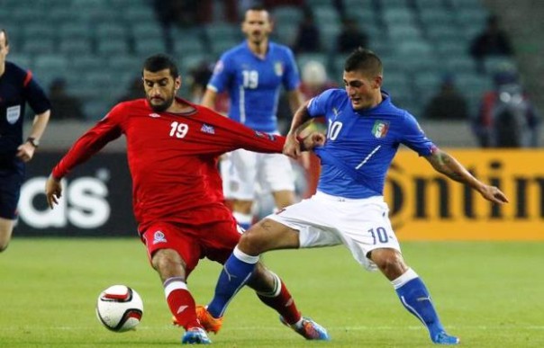 Azerbaijan-Italia, Marco Verratti in azione