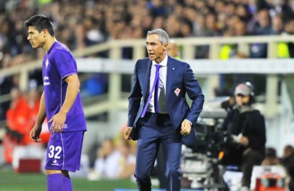 Fiorentina-Roma 1-2, Paulo Sousa visibilmente arrabbiato (foto Giacomo Morini)