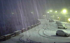 La prima nevicata seria all'Abetone, oggi 21 novembre (foto Facebook - Multipass Abetone)