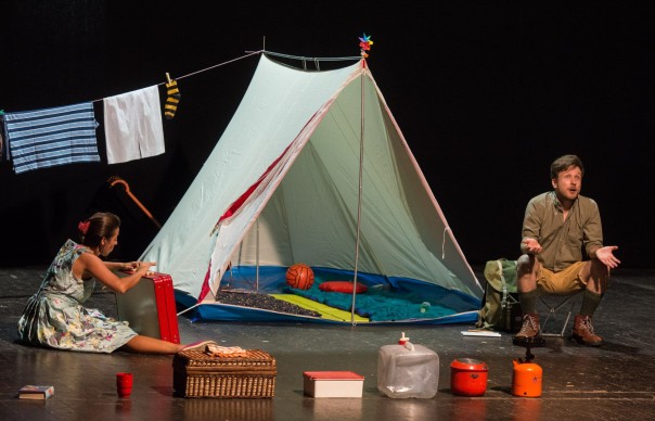 Diletta Oculisti e Giacomo Bogani in «Presunzione» (foto Marco Borrelli)