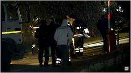L'intervento dei soccorritori dopo l'incidente (Foto da "Il Giornale di Barga")