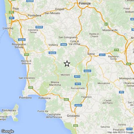 Terremoti: due scosse nel Senese, più forte 2.8