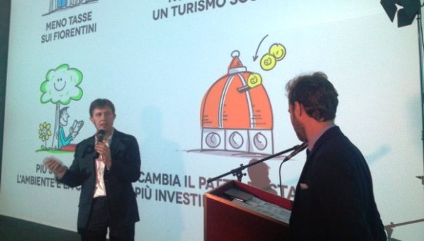 Il sindaco Nardella illustra il bilancio di previsione 2016 (foto Twitter - @DarioNardella)