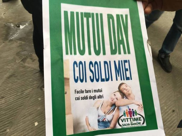 Protesta Arezzo ex obbligazioni Etruria per Mutui day