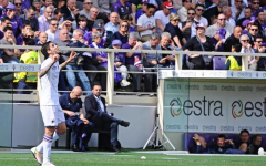 L'esultanza di Alvarez, autore del gol del pareggio della Sampdoria