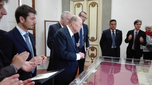 Presidente Consulta inaugura restauro 'Bandiera Curtatone'