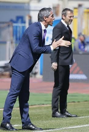 Paulo Sousa e l'allenatore dell'Empoli, Marco Giampaolo