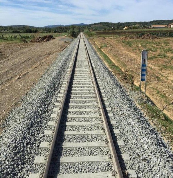 Ferrovie: linea Siena-Grosseto, tratta Buonconvento binari
