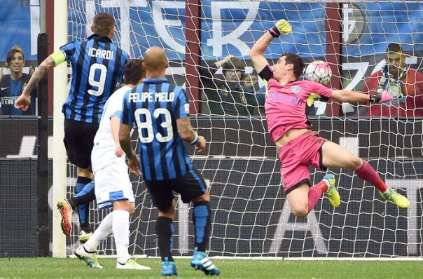 Il gol di Icardi, il primo dei nerazzurri